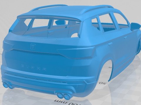 Seat Ateca Cupra 2018 Printable Body Car 3D प्रिंट मॉडल