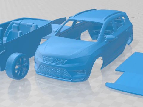 Seat Ateca Cupra 2018 Printable Car 3D Print Model