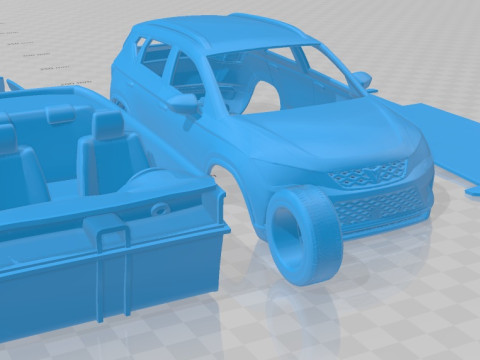 Seat Ateca Cupra 2018 Printable Car 3D Print Model