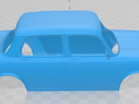 Simca 1000 Printable Body Car 3D Print Model