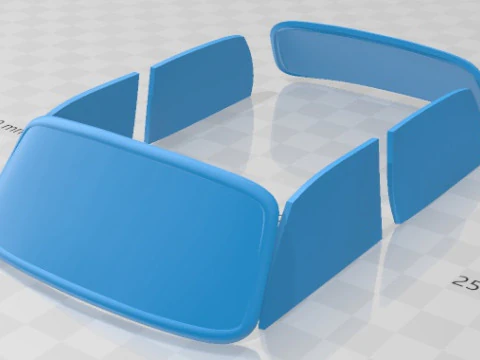 Simca 1000 Printable Car 3D Print Model
