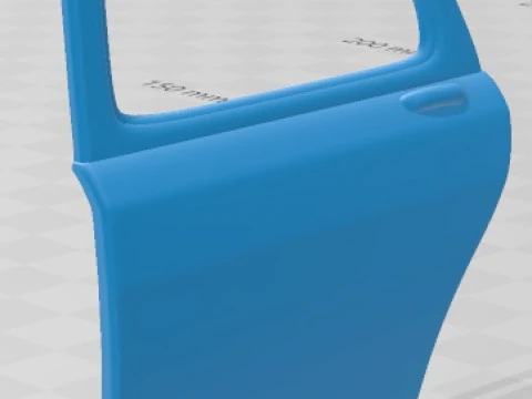Simca 1000 Printable Car 3D Print Model