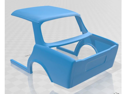 Simca 1000 Printable Car 3D Print Model