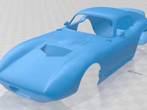 Shelby Cobra Daytona 1964 afdrukbare carrosserieauto 3D printmodel