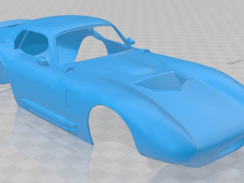 Shelby Cobra Daytona 1964 Printable Body Car 3D प्रिंट मॉडल