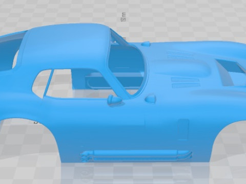 Shelby Cobra Daytona 1964 Printable Body Car 3D प्रिंट मॉडल