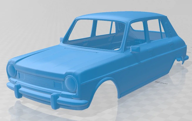 Simca 1100-1200 1974 Printable Body Car 3D Print Model .c4d .max .obj .3ds .fbx .stl .blend 