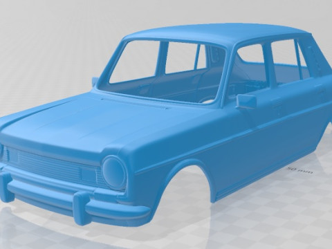 Simca 1100-1200 1974 Printable Body Car Modelo de impresión 3D