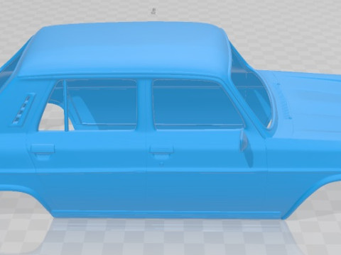 Simca 1100-1200 1974 Printable Body Car Modelo de Impressão 3D