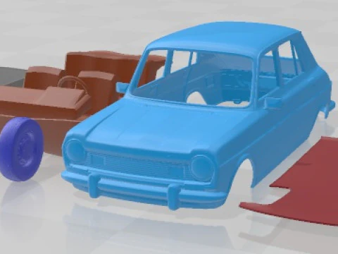 Carro para impress&atilde;o Simca 1100-1200 1974 Modelo de Impressão 3D