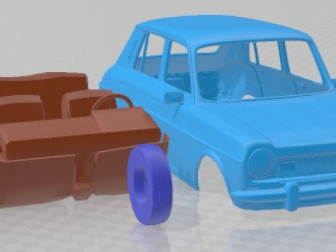 Simca 1100-1200 1974 Printable Car 3Dプリントモデル