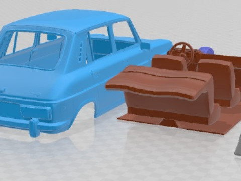 Simca 1100-1200 1974 Printable Car 3Dプリントモデル