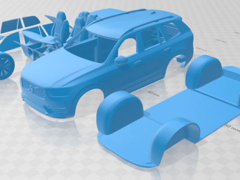Volvo XC90 2015 Printable Car 3D Print Model