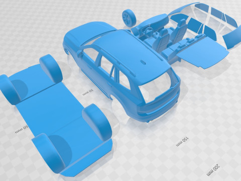Volvo XC90 2015 Printable Car Model do druku 3D