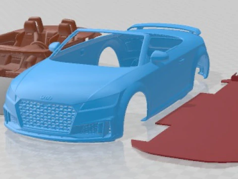 Carro imprimível Audi TTS Roadster 2019 Modelo de Impressão 3D