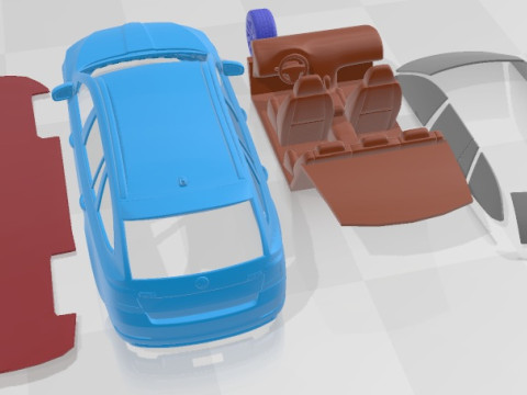 Skoda Octavia 2013 Combi Printable Car 3D Принт Модель