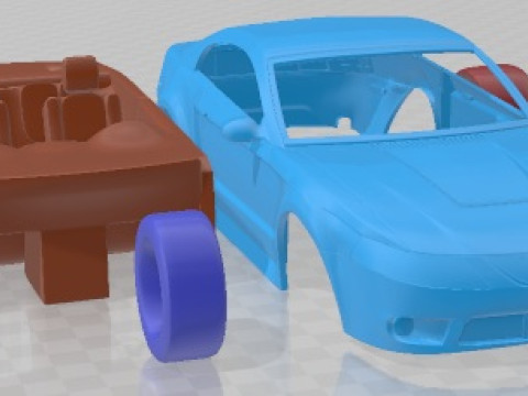 Mustang Cobra 2000 Printable Car Modelo de impresión 3D