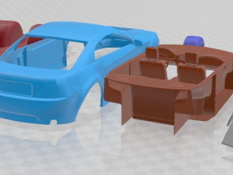 Mustang Cobra 2000 Printable Car Modelo de impresión 3D