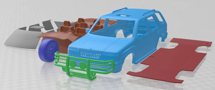 Opel Frontera 1992 Printable Car 3D Print Model .c4d .max .obj .3ds .fbx .stl .blend 
