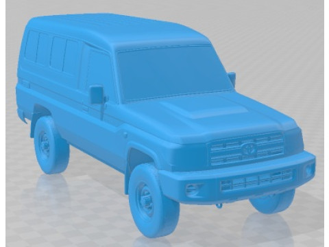 Toyota Land Cruiser J78 2010 Printable Car Modelo de impresión 3D
