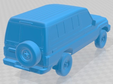 Toyota Land Cruiser J78 2010 Printable Car Modelo de impresión 3D