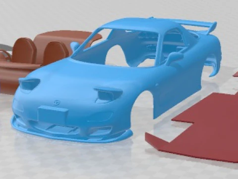 Mazda RX7 1999 Printable Car 3D Print Model