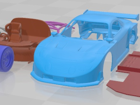 Mazda RX7 1996 Printable Car 3D 打印模型