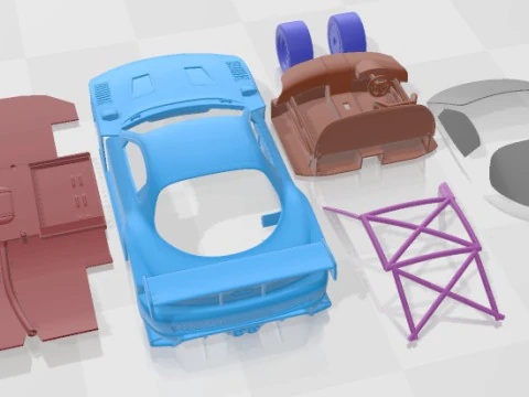 Mazda RX7 1996 Printable Car 3D Print Model
