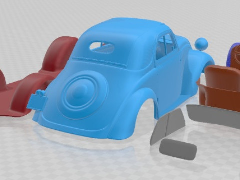 Fiat 500 Topolino 1936 Prinbable Car 3D printmodel