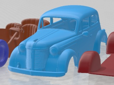 Opel Olympia 1938 Printable Car 3D Print Model