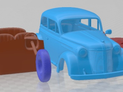 Opel Olympia 1938 Printable Car Modèles 3D en vedette
