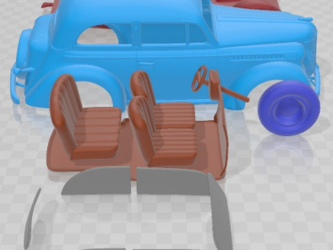 Opel Olympia 1938 Printable Car Modèles 3D en vedette