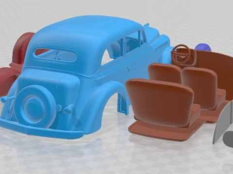 Opel Olympia 1938 Printable Car Modèles 3D en vedette