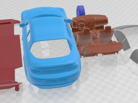 Mazda RX 8 2008 Printable Car 3D Baskı Modeli