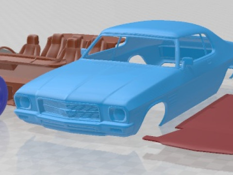 Holden Monaro Coupe GTS 350 1971 Printable Car 3D Print Model