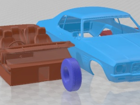 Holden Monaro Coupe GTS 350 1971 Printable Car Modelo de Impressão 3D