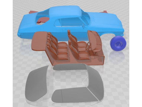 Holden Monaro Coupe GTS 350 1971 Printable Car Modelo de Impressão 3D