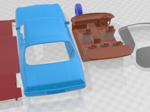 Holden Monaro Coupe GTS 350 1971 Printable Car Modelo de Impressão 3D