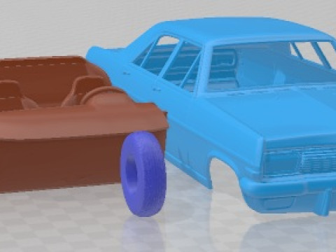 Opel Diplomat A 1964 Printable Car Modelo de Impressão 3D