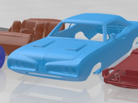 Dodge Coronet Super Bee 1970 Printable Car 3D Print Model