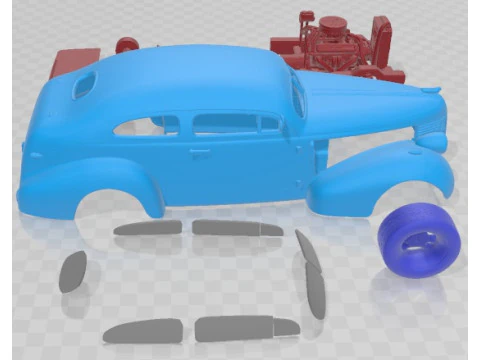 Pontiac Hotrod 1938 Printable Car 3D Print Model