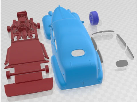 Pontiac Hotrod 1938 Printable Car 3D Print Model