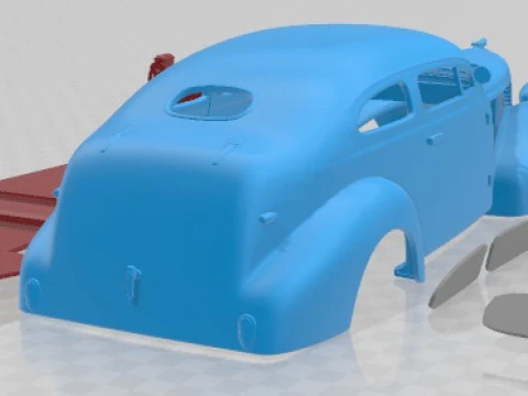 Pontiac Hotrod 1938 Printable Car 3D Print Model