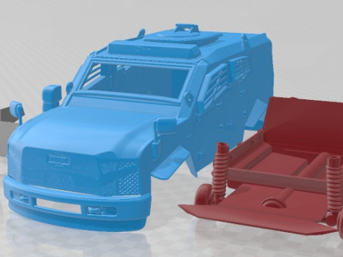 Oshkosh Sand Cat Printable Car 3D Print Model