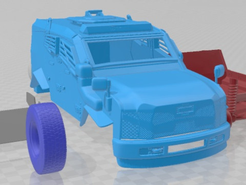 Oshkosh Sand Cat Printable Car 3D Print Model
