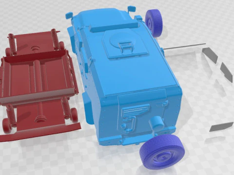 Oshkosh Sand Cat Printable Car 3D Print Model