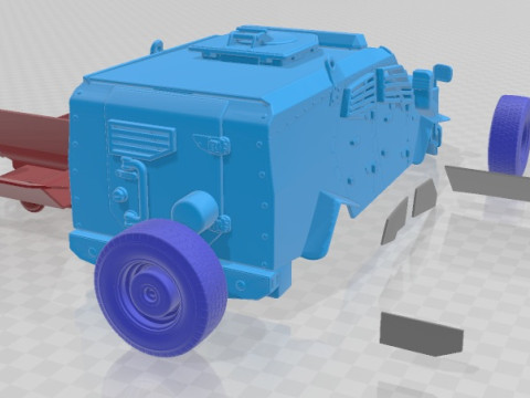 Oshkosh Sand Cat Printable Car 3D Print Model