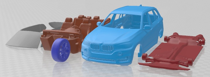 X5 2014 Printable Car 3D प्रिंट मॉडल .c4d .max .obj .3ds .fbx .stl .blend 