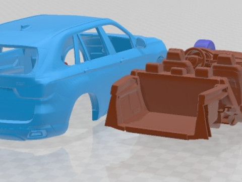 X5 2014 Printable Car 3D प्रिंट मॉडल