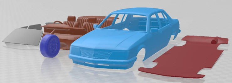 Holden Commodore 1981 Printable Car Modèles 3D en vedette .c4d .max .obj .3ds .fbx .stl .blend 
